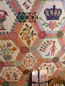 Handmade Dutch quilt at shop near our hotel