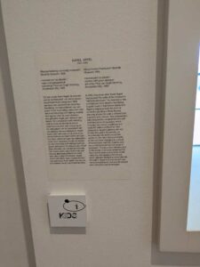 Image from the Stedelijk Museum in Amsterdam, September 2025