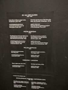 Image from the Stedelijk Museum in Amsterdam, September 2025