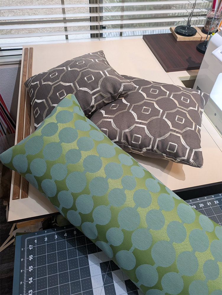 New throw pillows for the salon